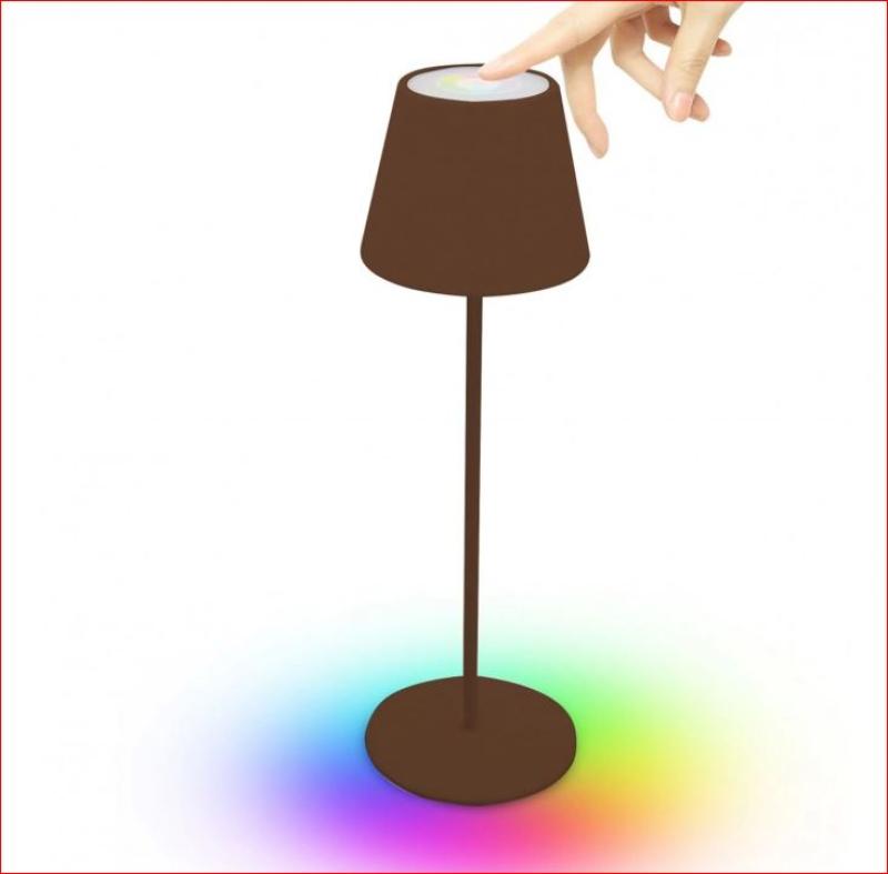 Josephine lampada da tavolo usb corten