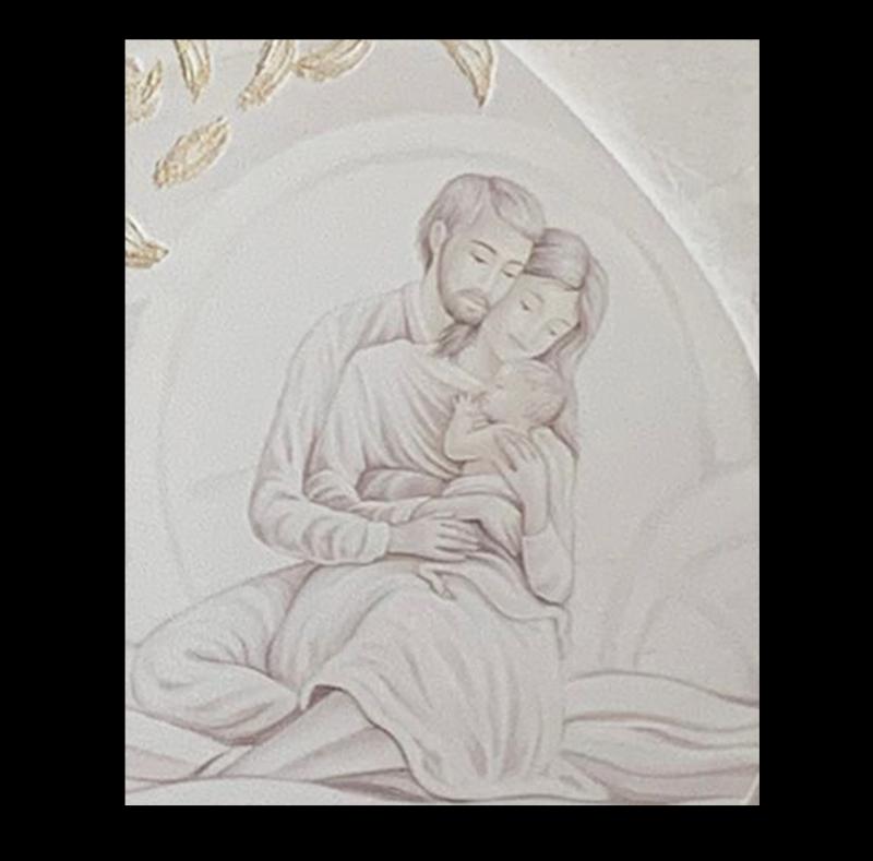 Quadro decorato con cornice bianca 70x50