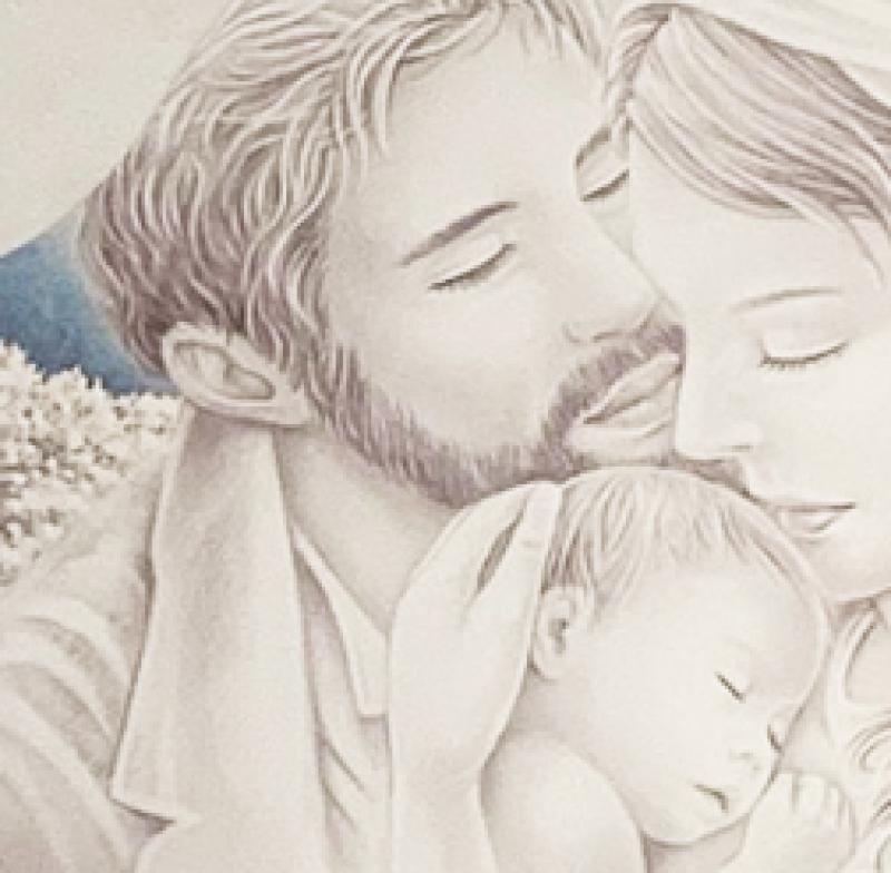 Quadro decorato con cornice bianca 98x58