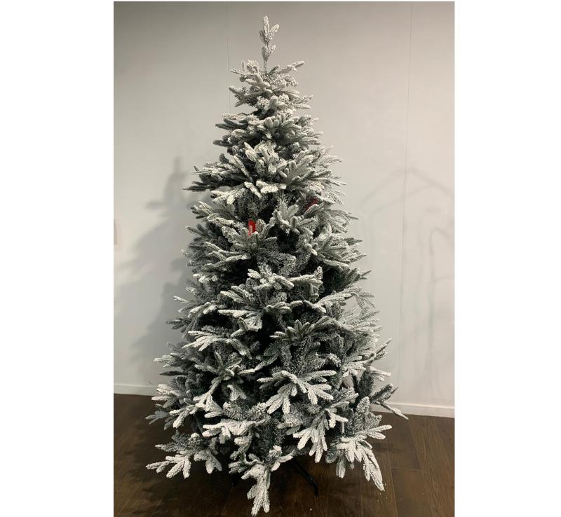 Albero monte bianco delux innevato h. 180 cm