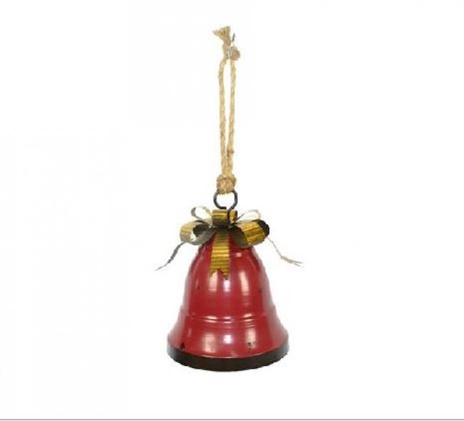 Campana metallo cm 18x24 rosso