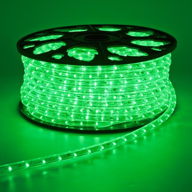 Tubo luminoso led 45 mt verde