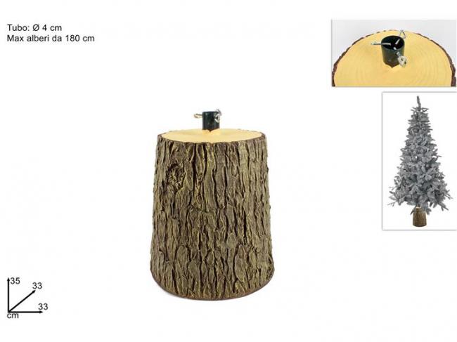 Tronco per albero in vetroresina diam. 33 cm h 35 cm
