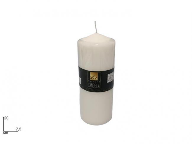 Candela cm 20x7,5 bianco