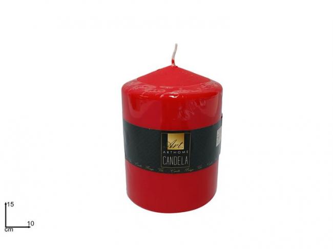 Candela cm 15x10 rosso