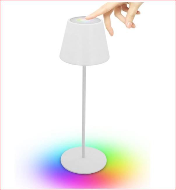 Josephine lampada da tavolo usb bianco