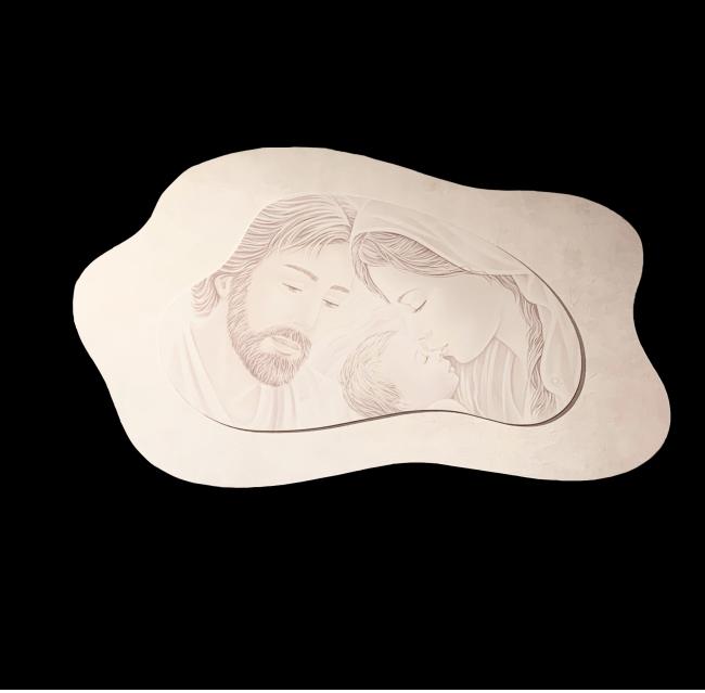 Quadro decorato con cornice bianca 98x58