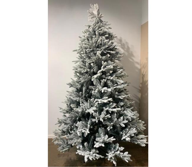 Albero monte bianco delux innevato h. 210 cm