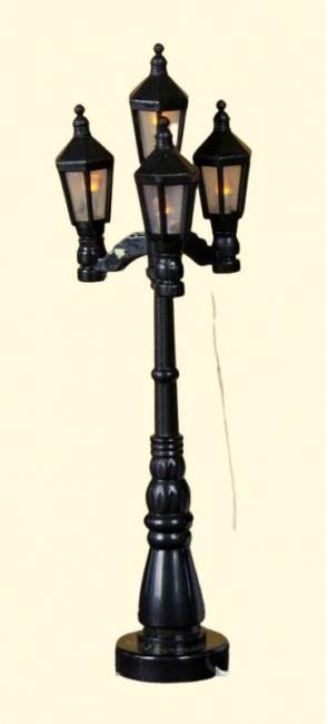 Lampione con lamp. a batteria diam. cm 3,5 h cm 11