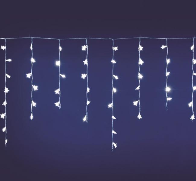 Ice light 94 mini stelle led bianco giochi esterno 24 v l300 h. 80 cm