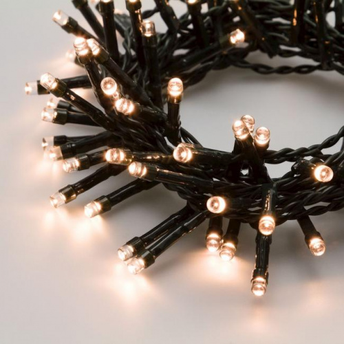 Catena 300 led bianco caldo giochi 12 mt batteria