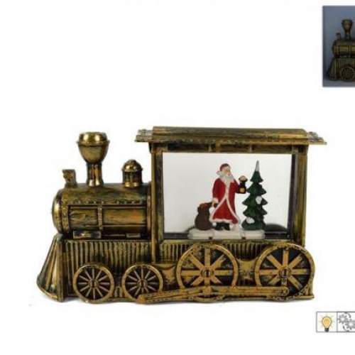 Trenino c/babbo natale c/luce