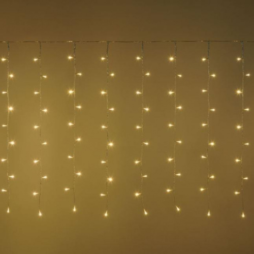 Snow light nevicata 120 led bianco caldo l. 200x100cm