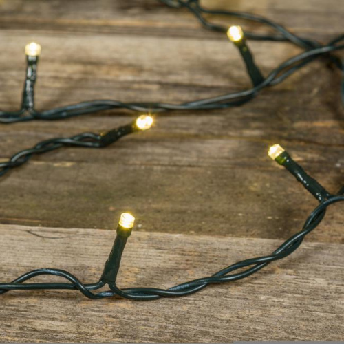 Catena 40 led bianco caldo luce fissa 4 mt
