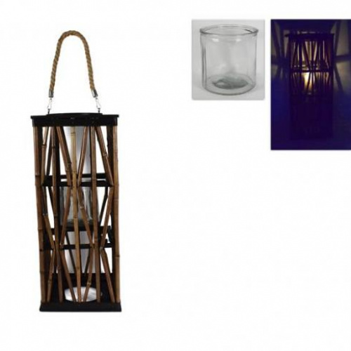 Lanterna quadrata  bamboo cm 51