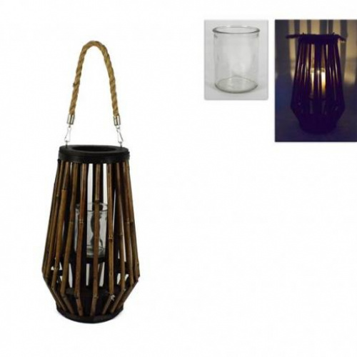 Lanterna canne di bamboo cm 35