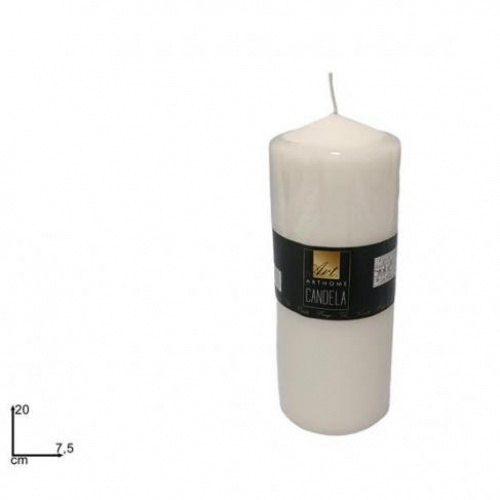 Candela cm 20x7,5 bianco