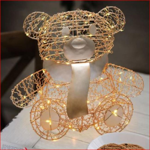 Orsetto teddy 3d h. 27 cm batteria