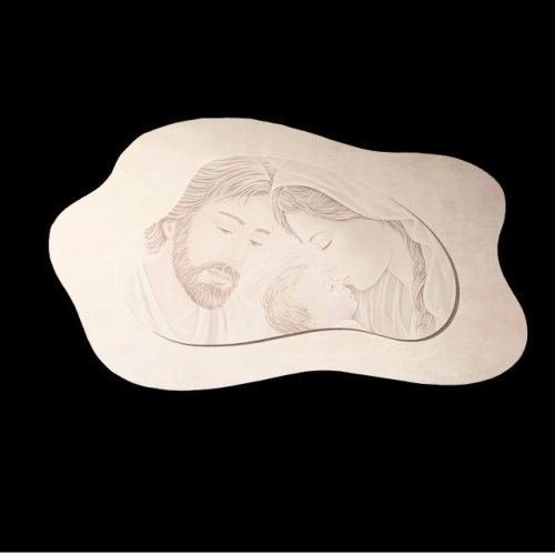 Quadro decorato con cornice bianca 98x58