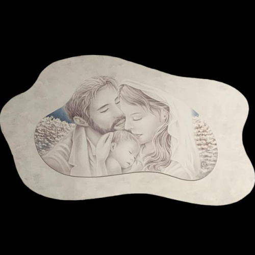 Quadro decorato con cornice bianca 98x58