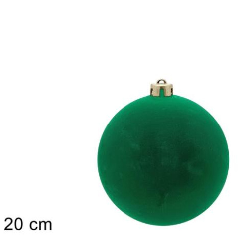 Palla 20 cm floccata verde