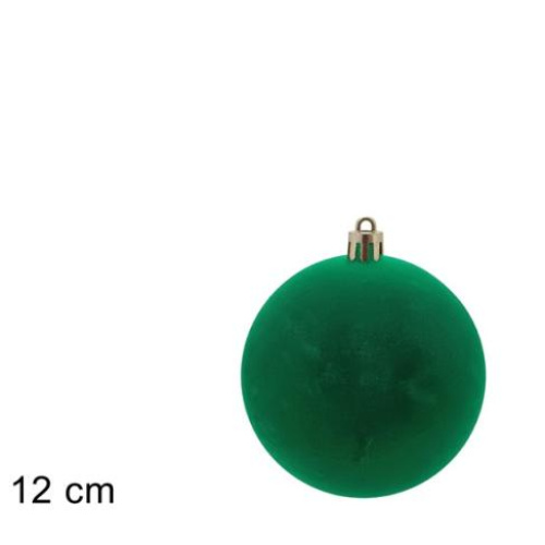 Palla 12 cm floccata verde