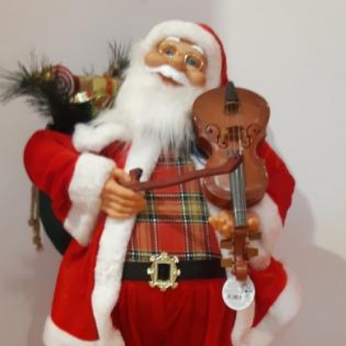 Babbo Natale con violino